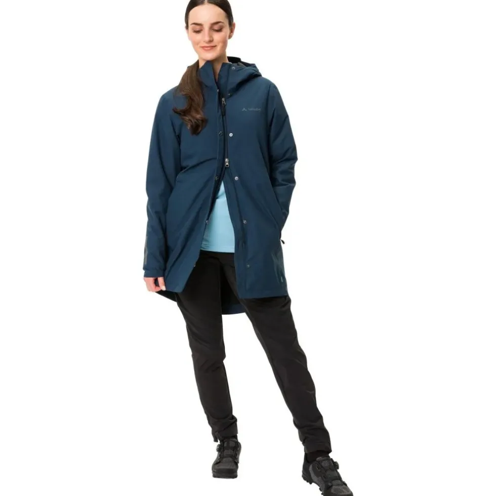 Vaude Cyclist II Parka Gewatteerd Dames - dark sea