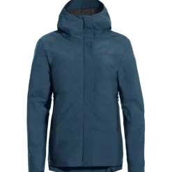 Winterjassen < Vaude Cyclist Warm Regenjas Dames - dark sea