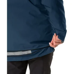 Winterjassen < Vaude Cyclist Warm Regenjas Dames - dark sea