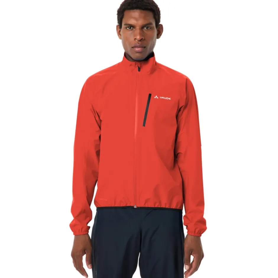 Regenjassen < Vaude Drop III Regenjas Heren - gowing red uni