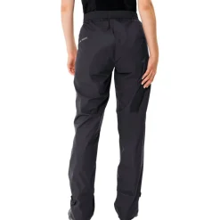 Regenbroeken < Vaude Drop II Regenbroek Dames - Kort - zwart/zwart