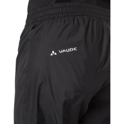 Vaude Drop II Regenbroek Heren - Regular - zwart/zwart
