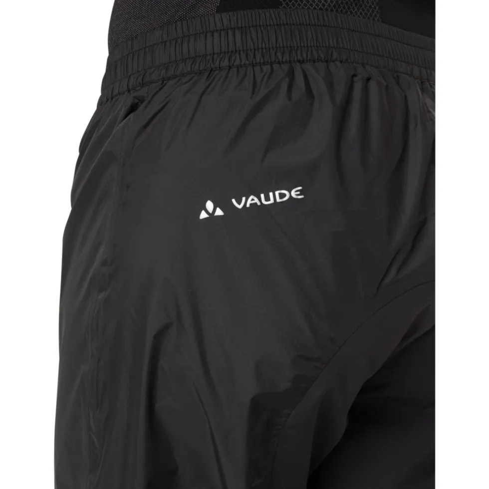 Vaude Drop II Regenbroek Heren - Regular - zwart/zwart