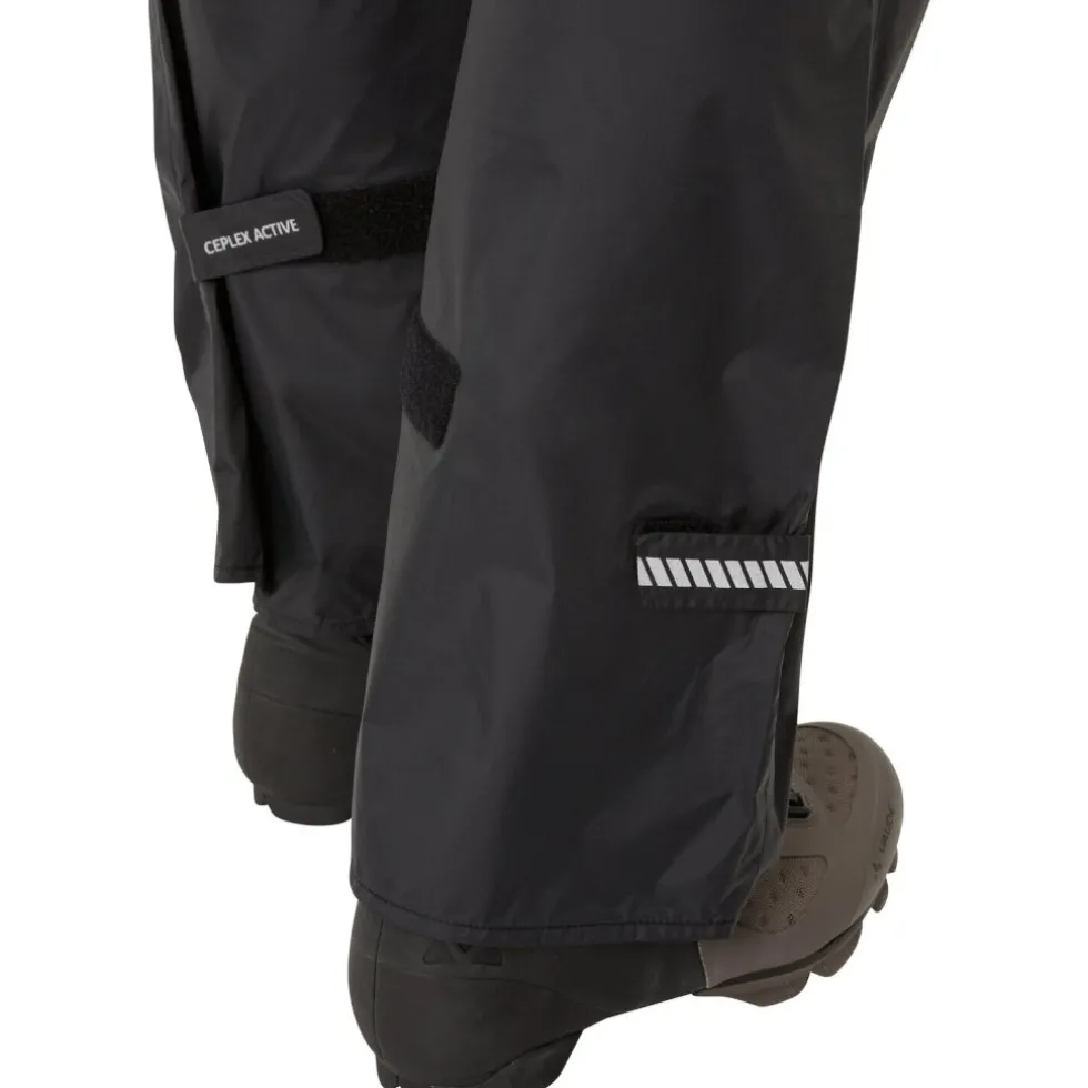 Vaude Drop II Regenbroek Heren - Kort - zwart/zwart