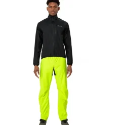 Regenbroeken < Vaude Drop II Regenbroek Heren - Regular - neon yellow uni