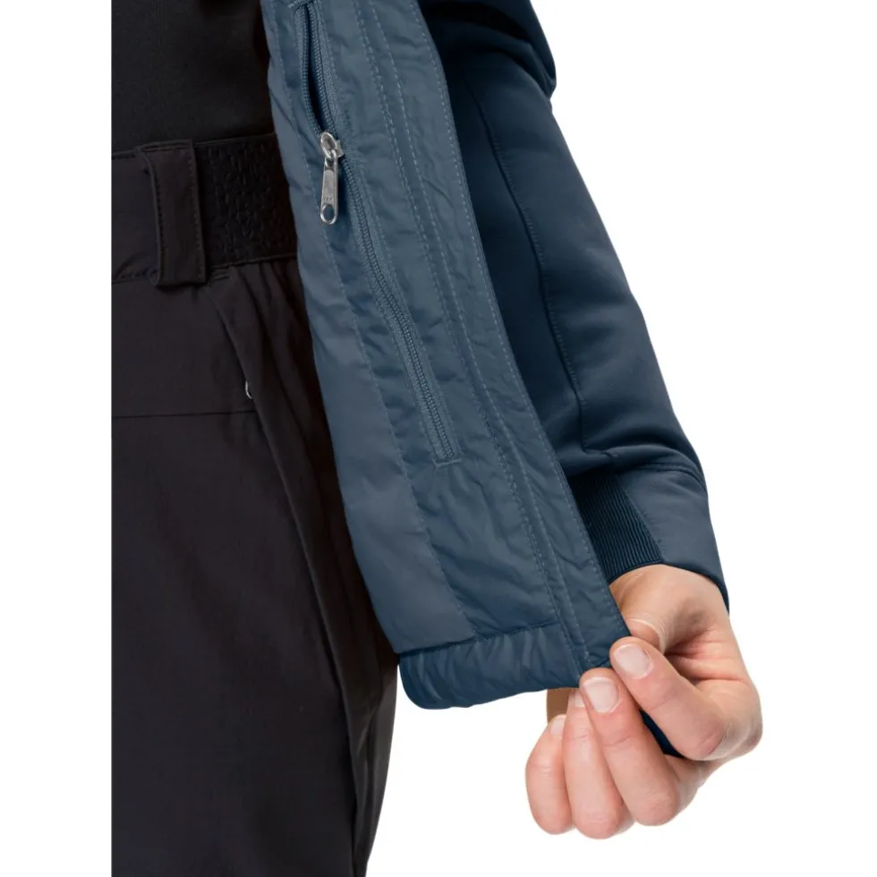 Vaude Elope Hybride Jas Dames - dark sea
