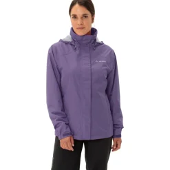 Regenjassen < Vaude Escape Bike Light Jas Dames - mulberry
