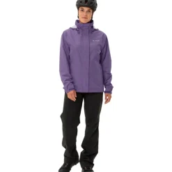 Regenjassen < Vaude Escape Bike Light Jas Dames - mulberry