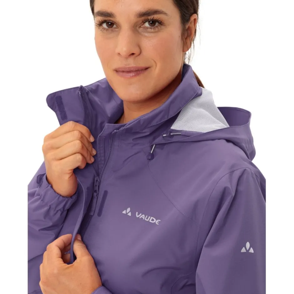 Regenjassen < Vaude Escape Bike Light Jas Dames - mulberry