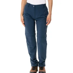 Vaude Farley II Stretch Zip-Off Broek Dames - Regular - dark sea