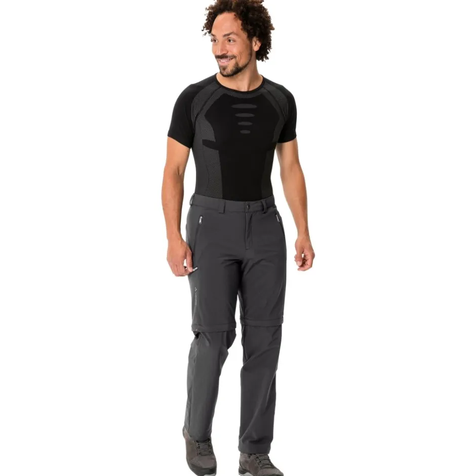 Broeken & Rokken < Vaude Farley II Stretch Zip-Off Broek Heren - Regular- zwart