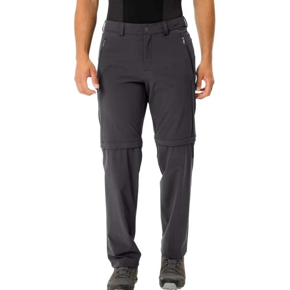 Broeken & Rokken < Vaude Farley II Stretch Zip-Off Broek Heren - Regular- zwart