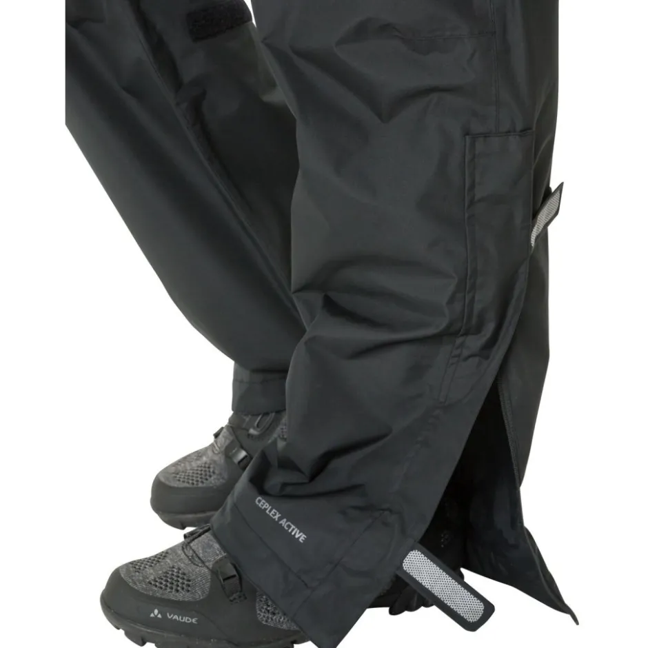 Regenbroeken < Vaude Fluid Regenbroek Dames - Regular - zwart