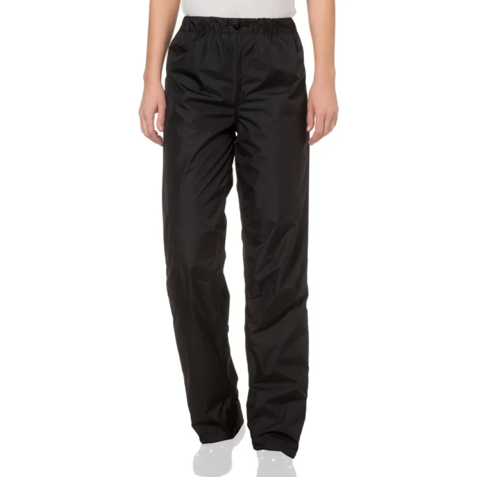 Regenbroeken < Vaude Fluid Regenbroek Dames - Regular - zwart