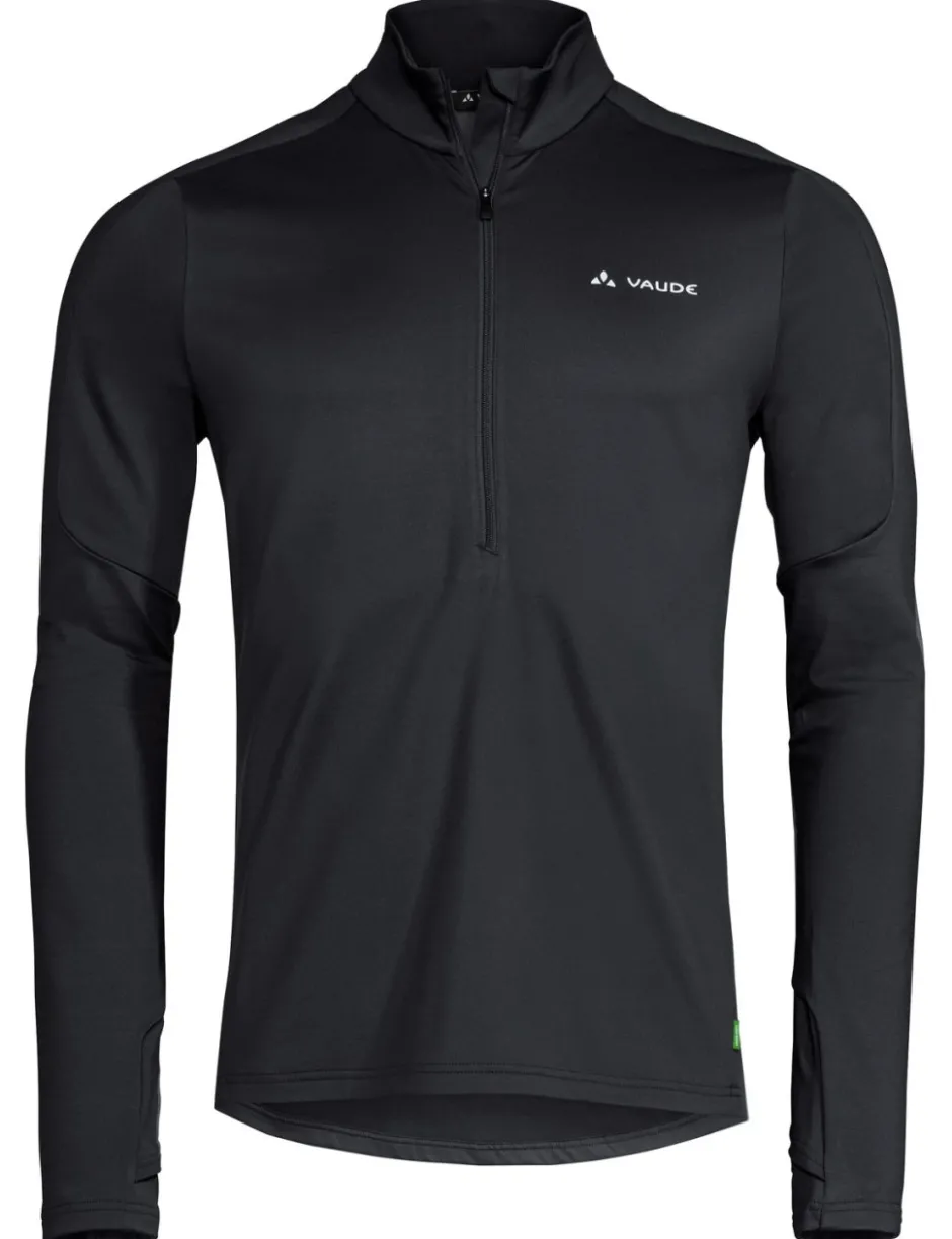 Shirts & Midlayers < Vaude Livigno II Half Zip Trui Heren - black