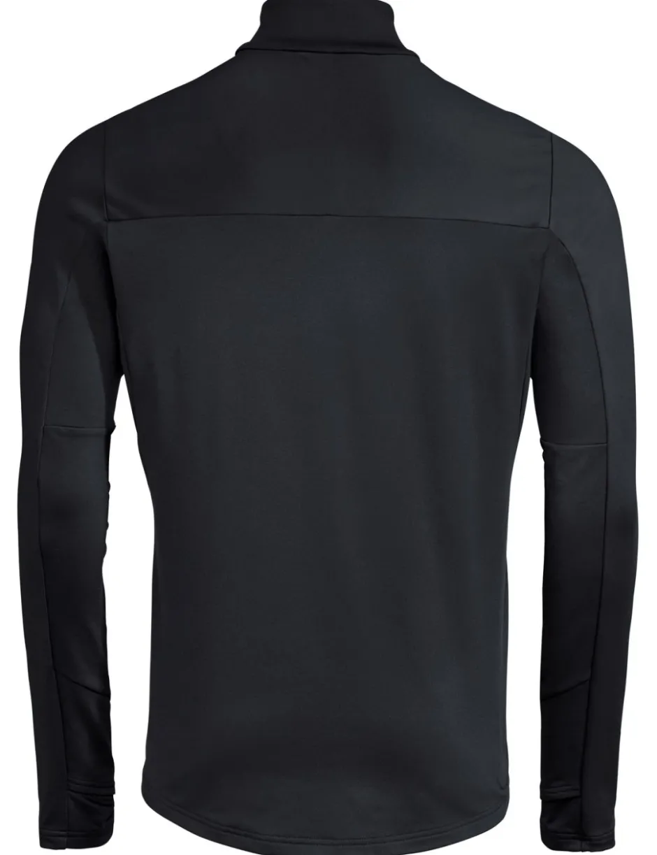 Shirts & Midlayers < Vaude Livigno II Half Zip Trui Heren - black