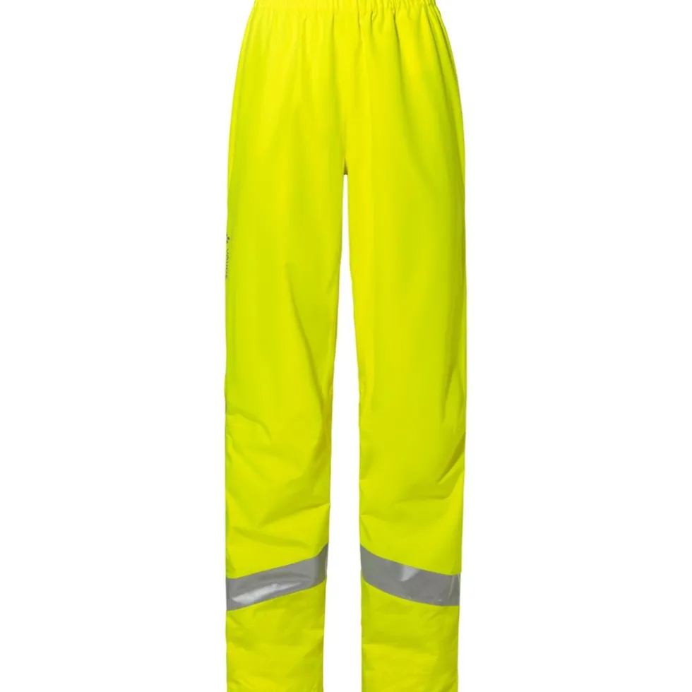 Vaude Luminum Regenbroek Dames - neongeel