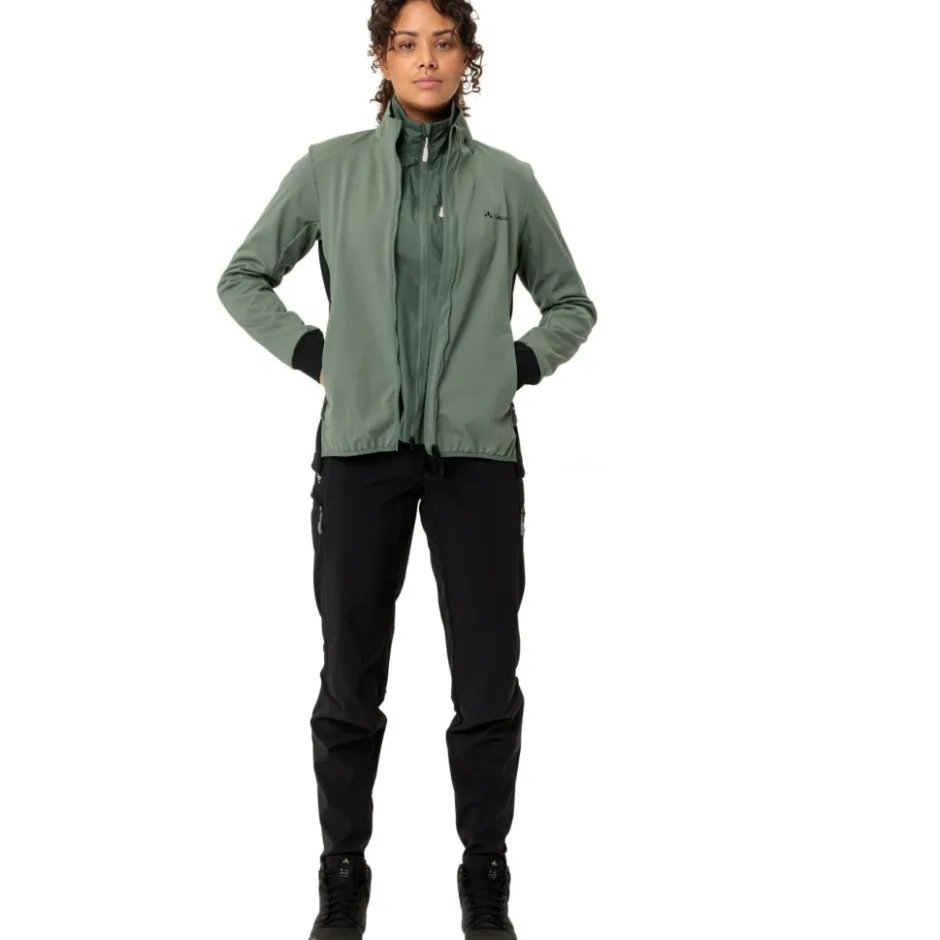 Mtb-Jacks < Vaude Moab Pro Softshell Jas Dames - agave