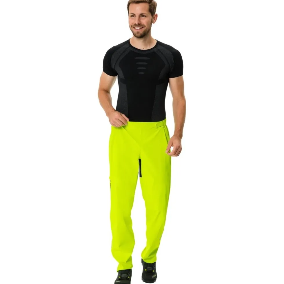 Vaude Moab Regenbroek Heren - neon yellow