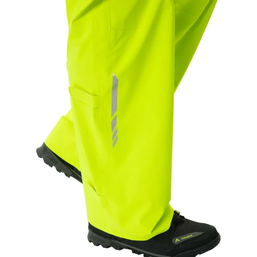 Vaude Moab Regenbroek Heren - neon yellow