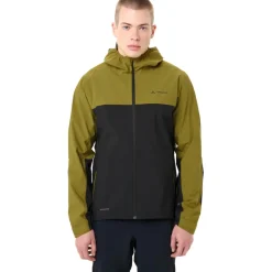 Vaude Moab Regenjas Heren - dark leaf
