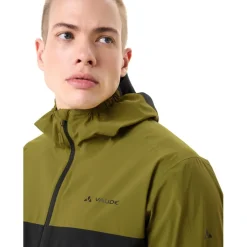 Vaude Moab Regenjas Heren - dark leaf