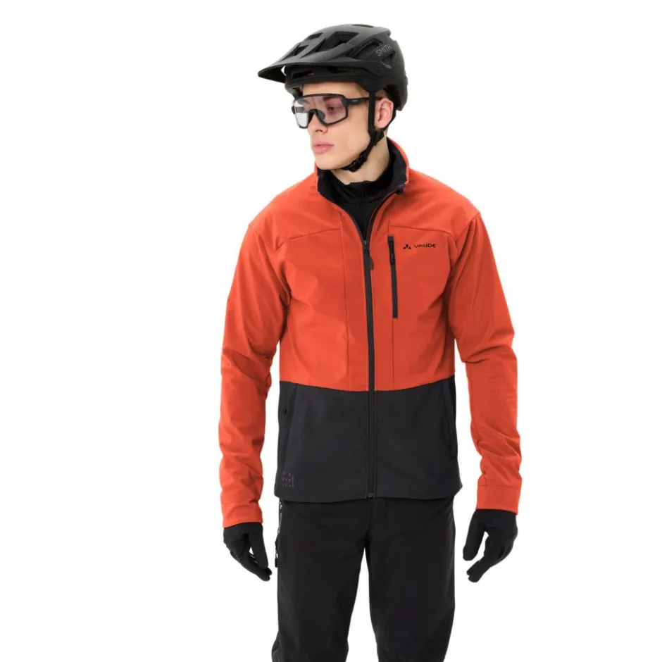 Mtb-Jacks < Vaude Qisa Pro Softshell-Jas Heren - glowing red
