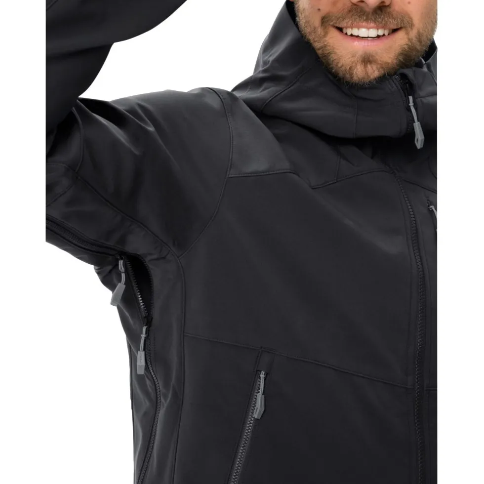 Vaude Roccia II Softshell-Jas Heren - zwart