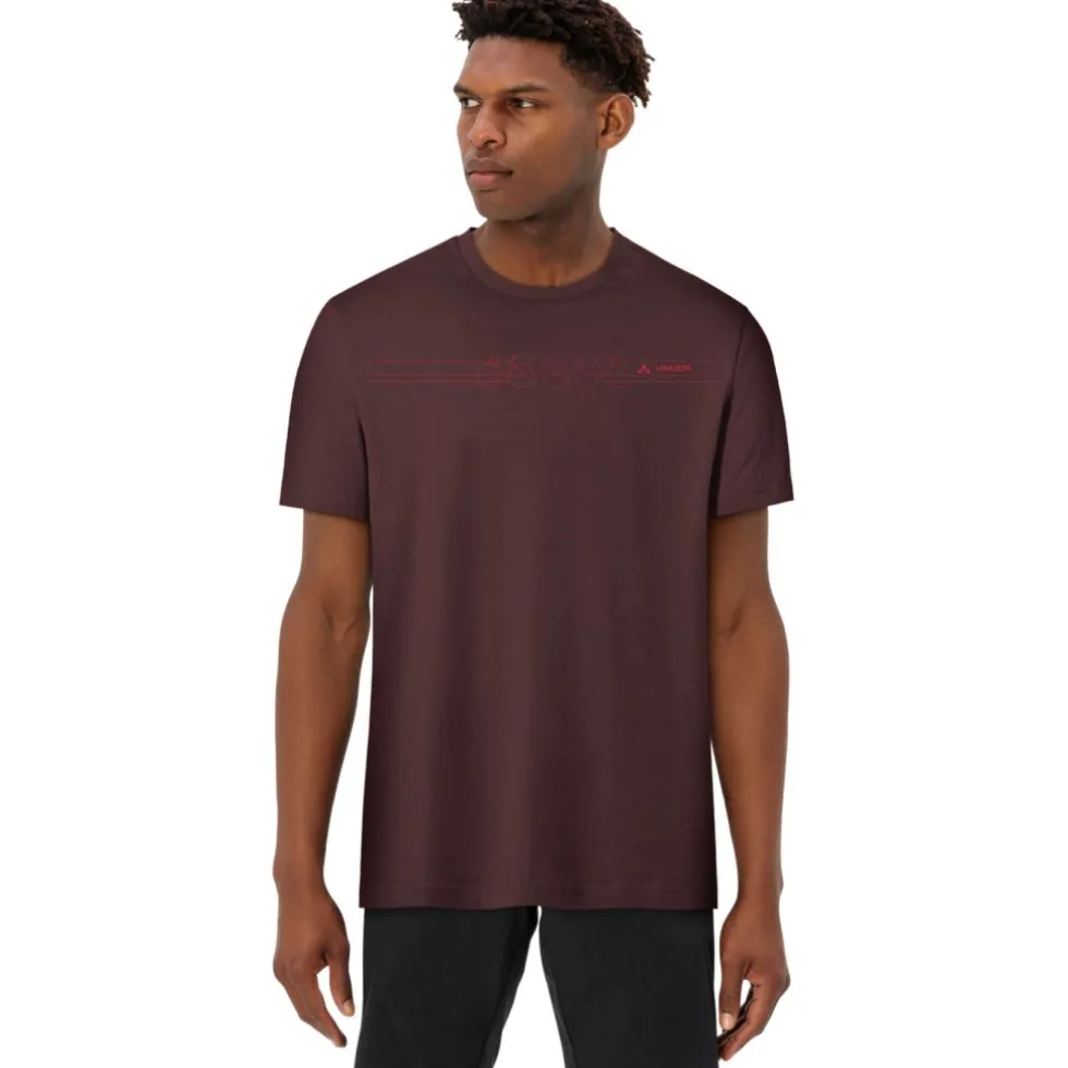 Vaude SE Marpha Print T-Shirt Heren - dark oak