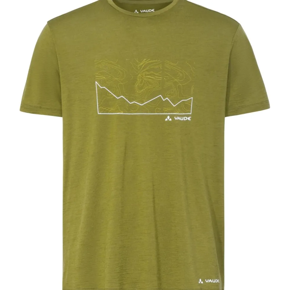 Vaude Tekoa Wool T-Shirt Heren - dark leaf
