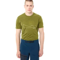 Vaude Tekoa Wool T-Shirt Heren - dark leaf