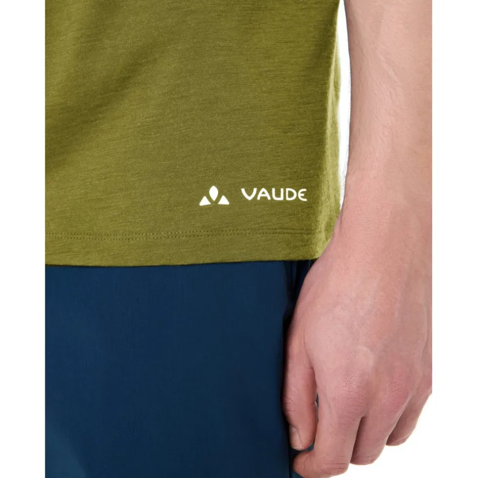Vaude Tekoa Wool T-Shirt Heren - dark leaf