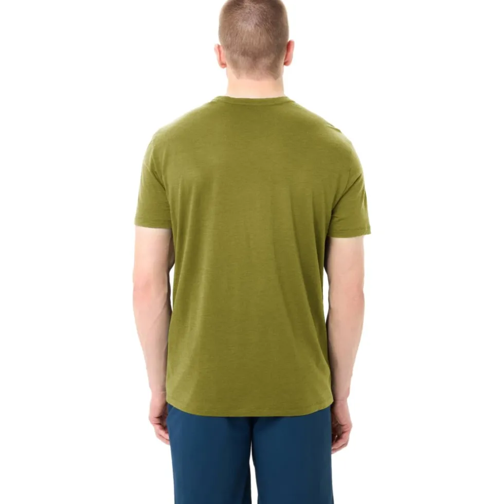 Vaude Tekoa Wool T-Shirt Heren - dark leaf