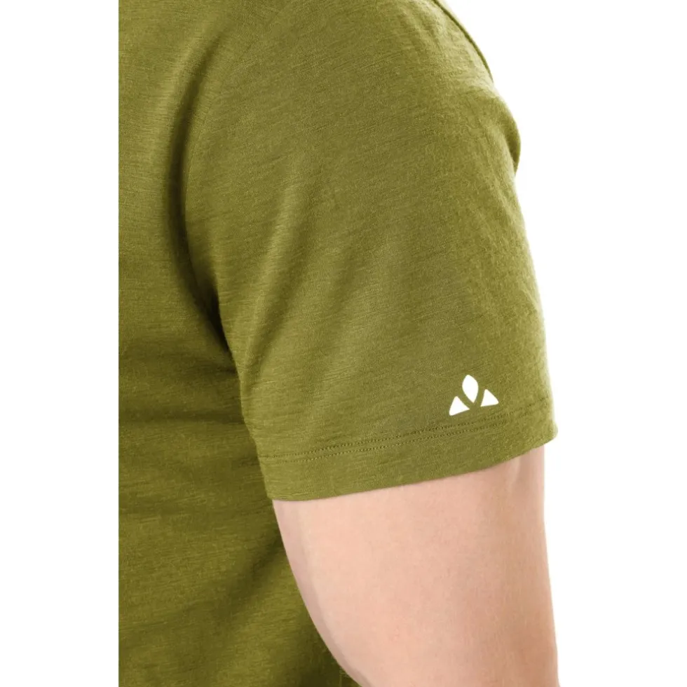 Vaude Tekoa Wool T-Shirt Heren - dark leaf