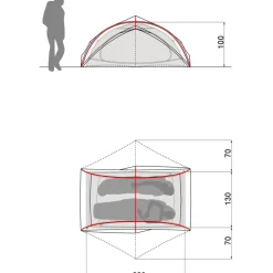 Vaude Ultralight Space 2P Tent - wild lime