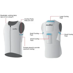 veloToze Koelvest + Koelpacks - Wit