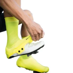 veloToze Silicone Snap Hoge Overschoenen - Viz Yellow