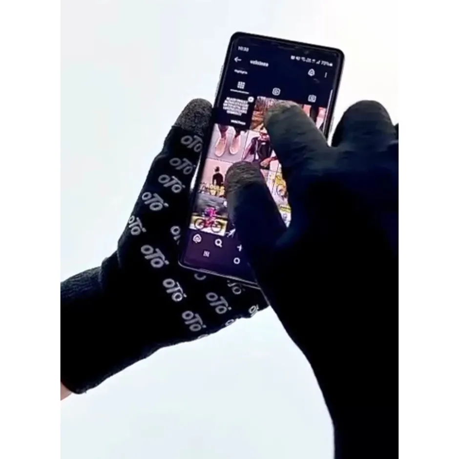 Winterhandschoenen < veloToze Waterproof Knitted Handchoenen voor fieten - Back