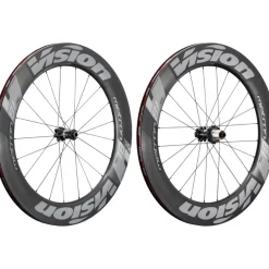 Wielen < Vision Metron 81 SL Disc Carbon Wheelset - Clincher - 6-Bolt - FW: 12/15x100mm/QR | RW: 12x135/142mm/QR