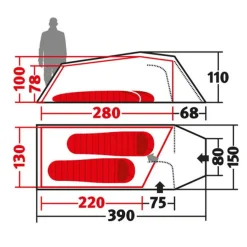 Wechsel Tempest 2 Tent - groen