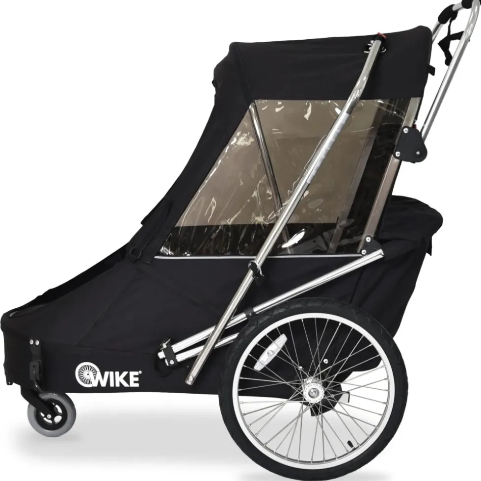 Wike Special Needs Fietskar - Inclusief Kinderwagen en Joggingset - zwart