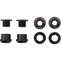 Wolf Tooth Aluminum Chainring Bolts - 6mm - 1-speed (4 pieces)