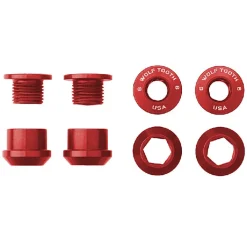 Wolf Tooth Aluminum Chainring Bolts - 6mm - 1-speed (4 pieces)