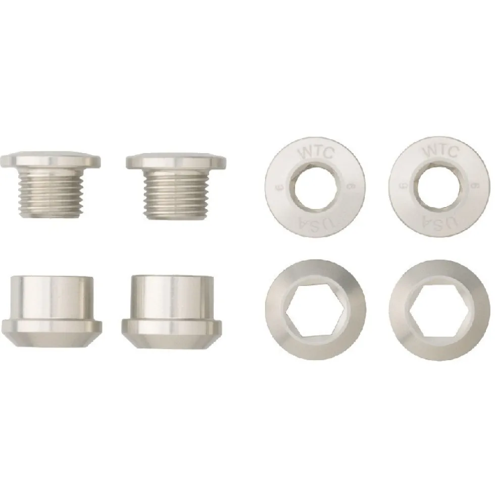 Wolf Tooth Aluminum Chainring Bolts - 6mm - 1-speed (4 pieces)