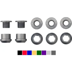 Wolf Tooth Aluminum Chainring Bolts - 6mm - 1-speed (5 pieces)