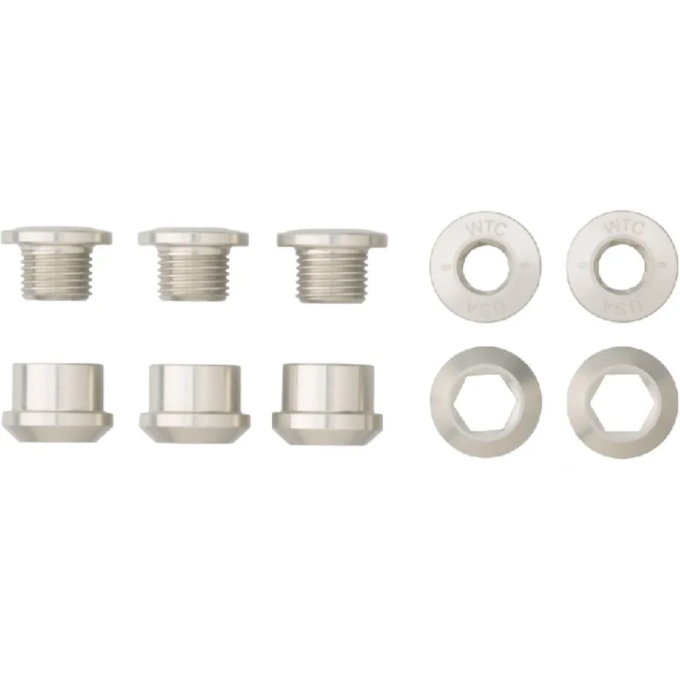 Wolf Tooth Aluminum Chainring Bolts - 6mm - 1-speed (5 pieces)