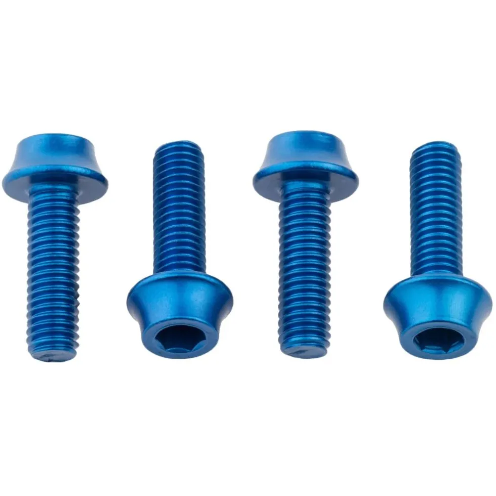 Wolf Tooth Bidonhouder Bouten - M5x15mm - blauw