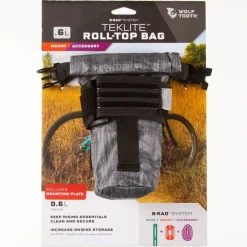 Wolf Tooth B-RAD TekLite Roll-Top Bag with Strap and Adapter Plate - 0.6L