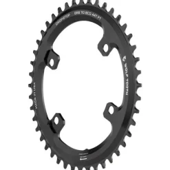 Wolf Tooth Chainring for Shimano GRX 110 BCD 4-Bolt - Drop Stop - black