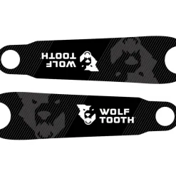 Wolf Tooth Crank Skins Crankarm Protectors - logo black